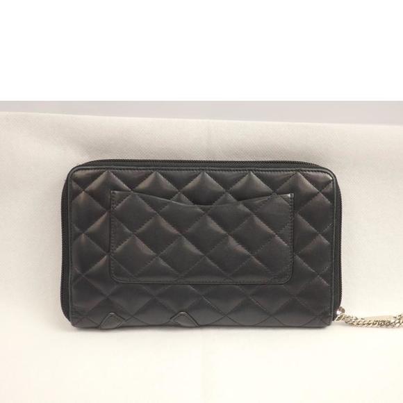 Chanel Cambon Round Organizer Line Black Zip - Picture 1 of 10